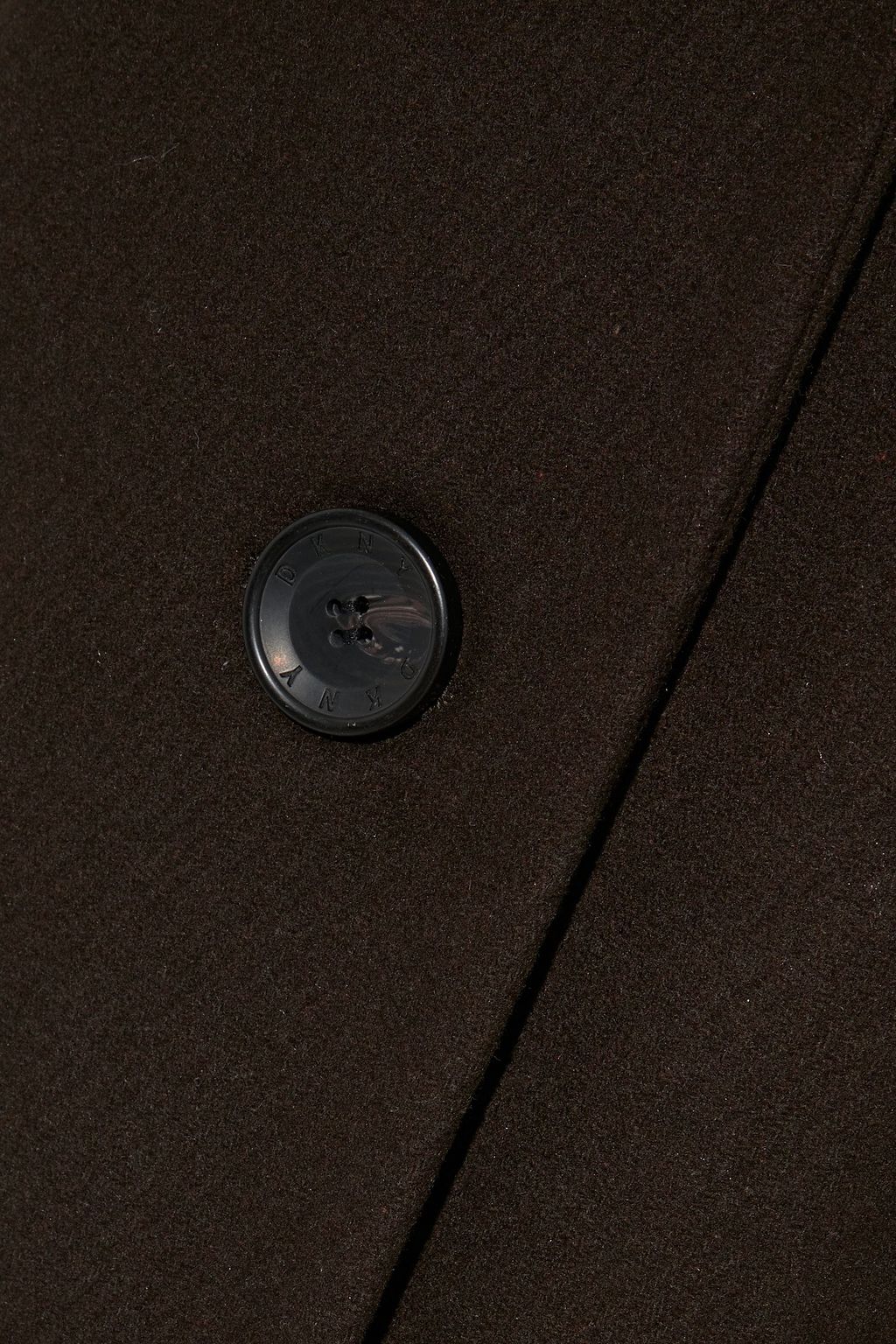 DKNY Brushed wool-blend felt coat