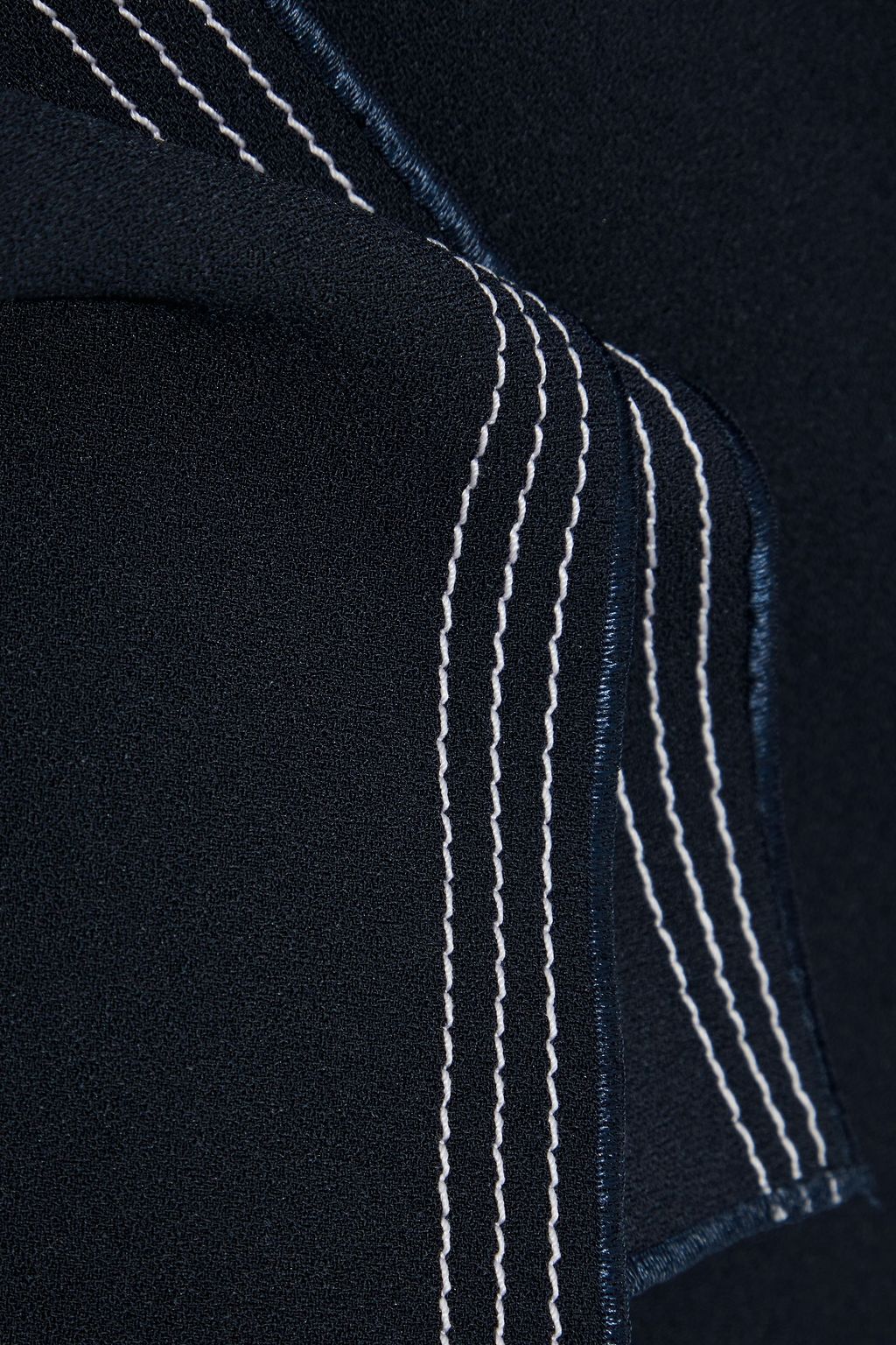 ROKSANDA Rana fluted bonded crepe blouse