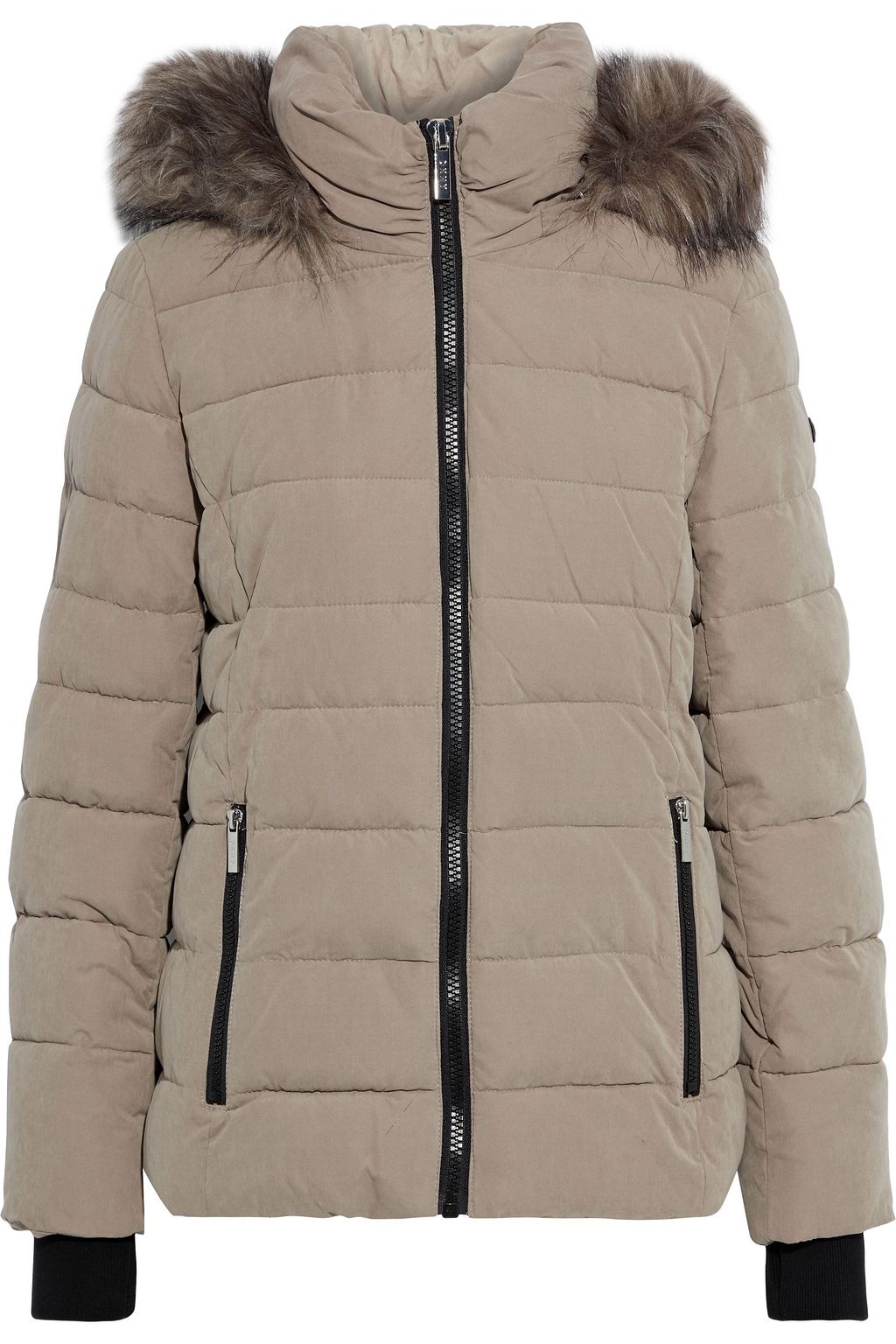 dkny fur hood coat