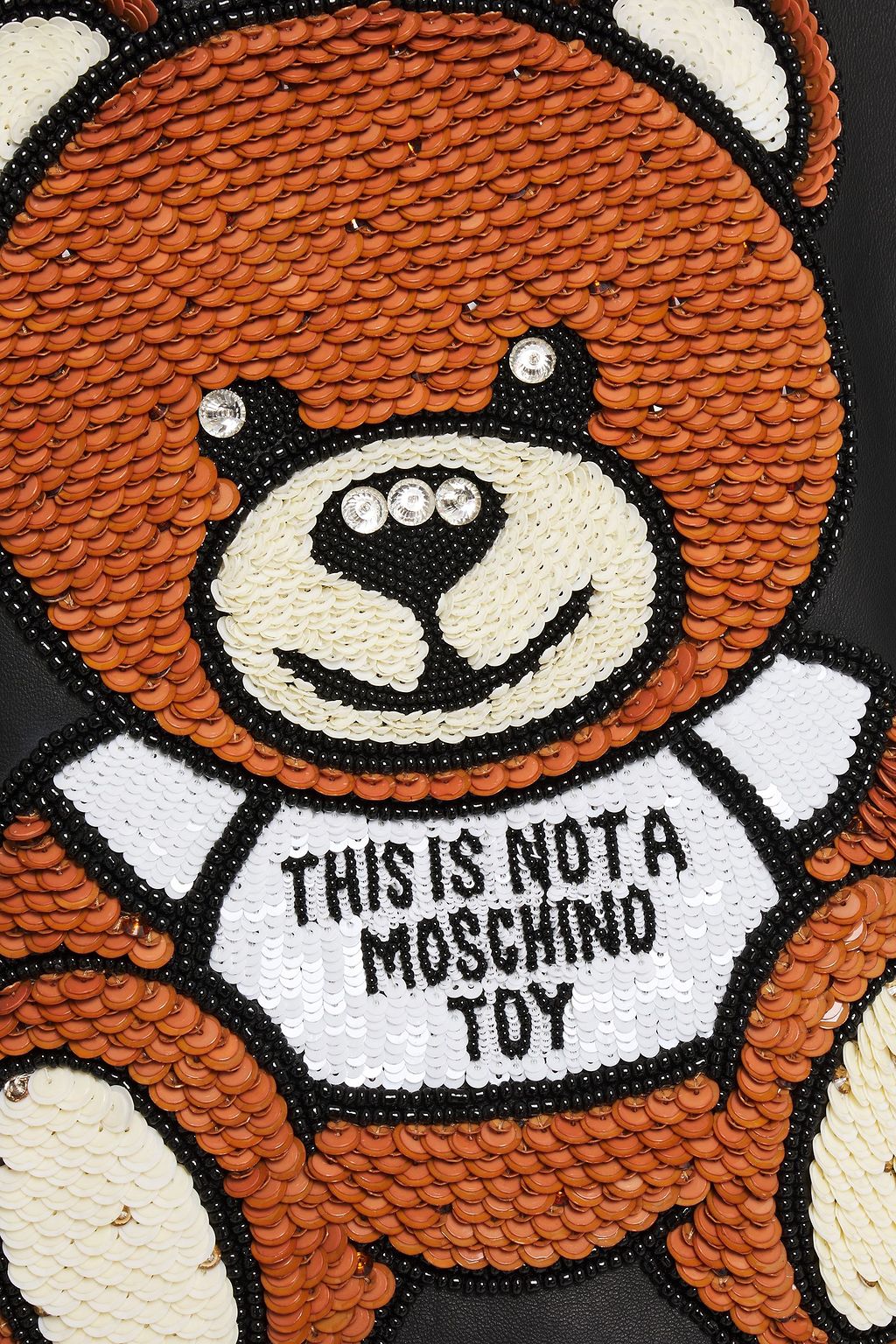 MOSCHINO Embellished leather jacket