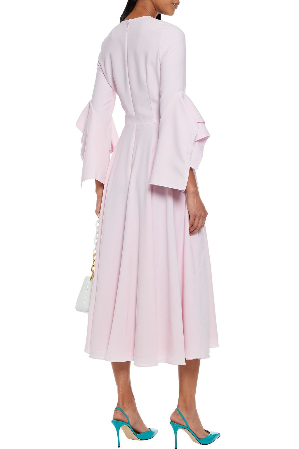 ROKSANDA Ayres fluted crepe midi dress