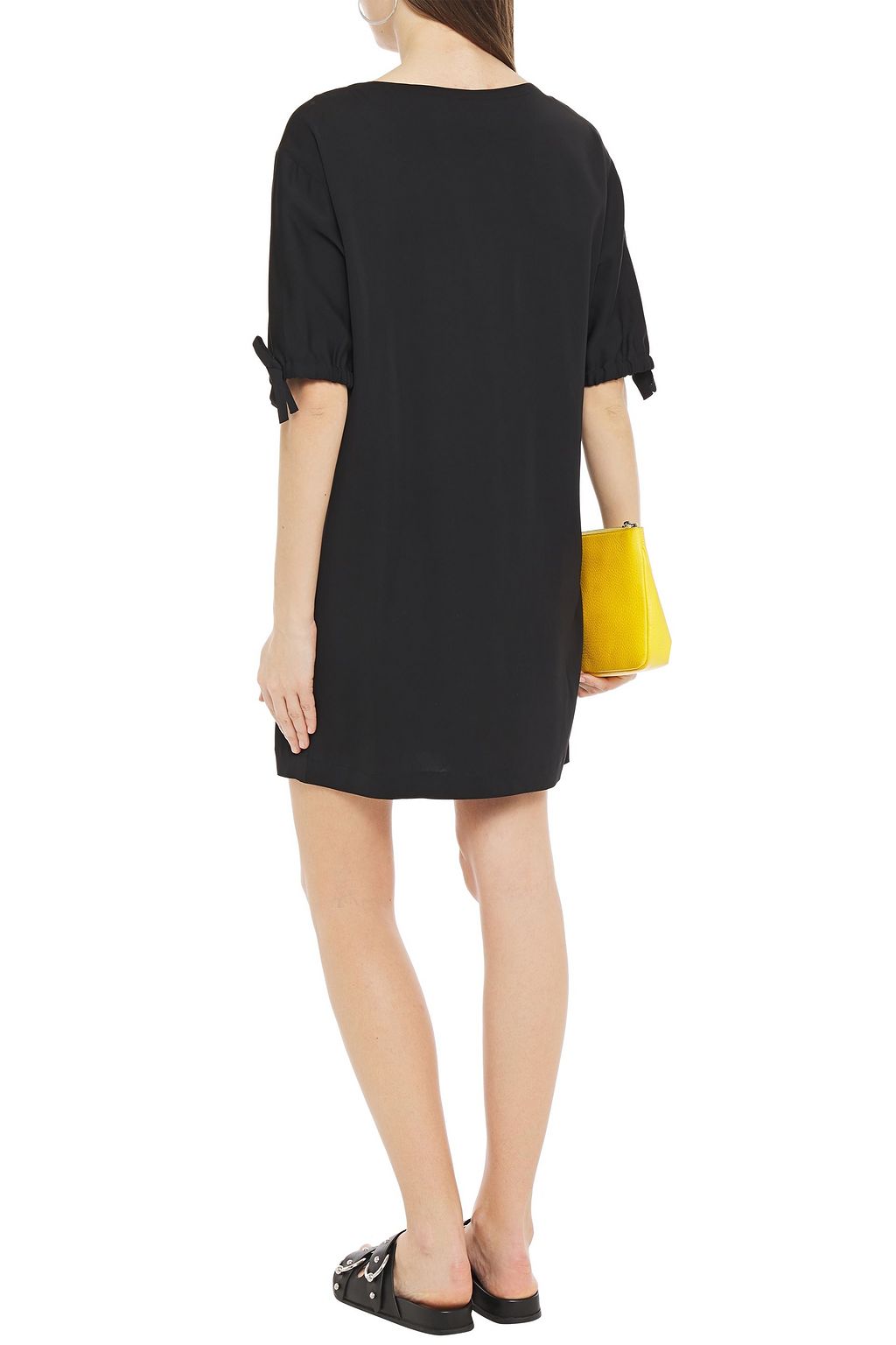 MOSCHINO Printed stretch-crepe mini dress