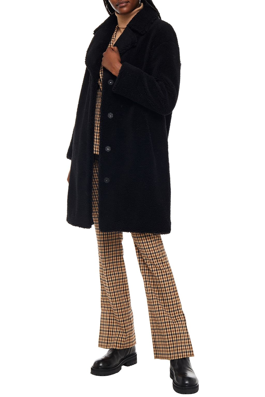 STAND STUDIO Camille faux shearling coat
