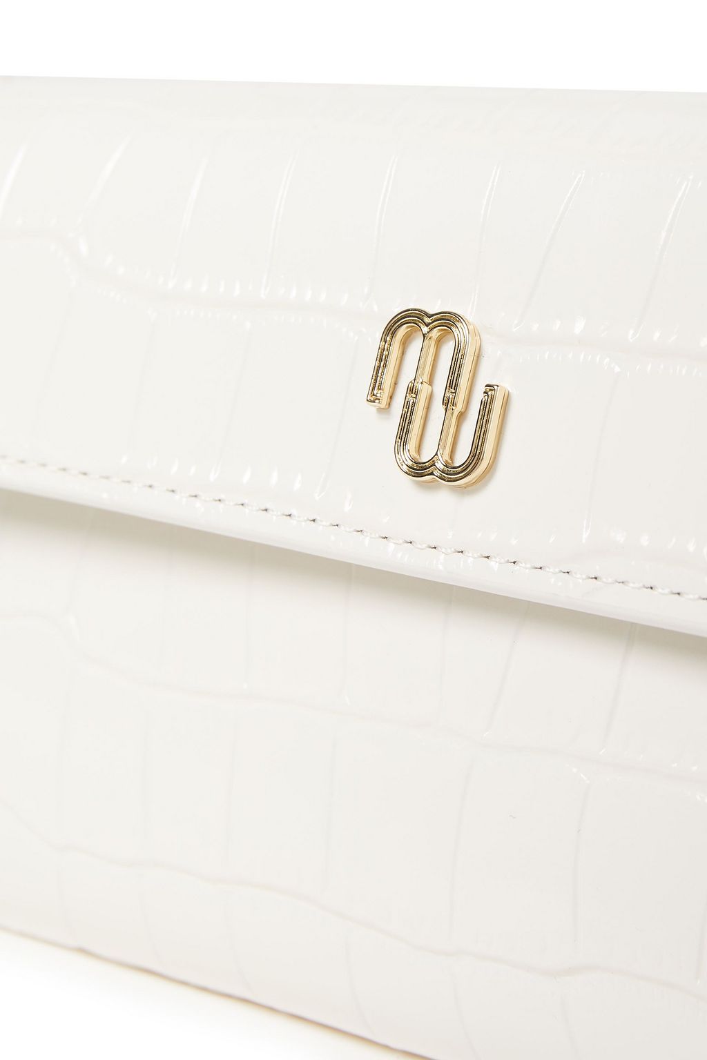 MAJE Croc-effect leather shoulder bag