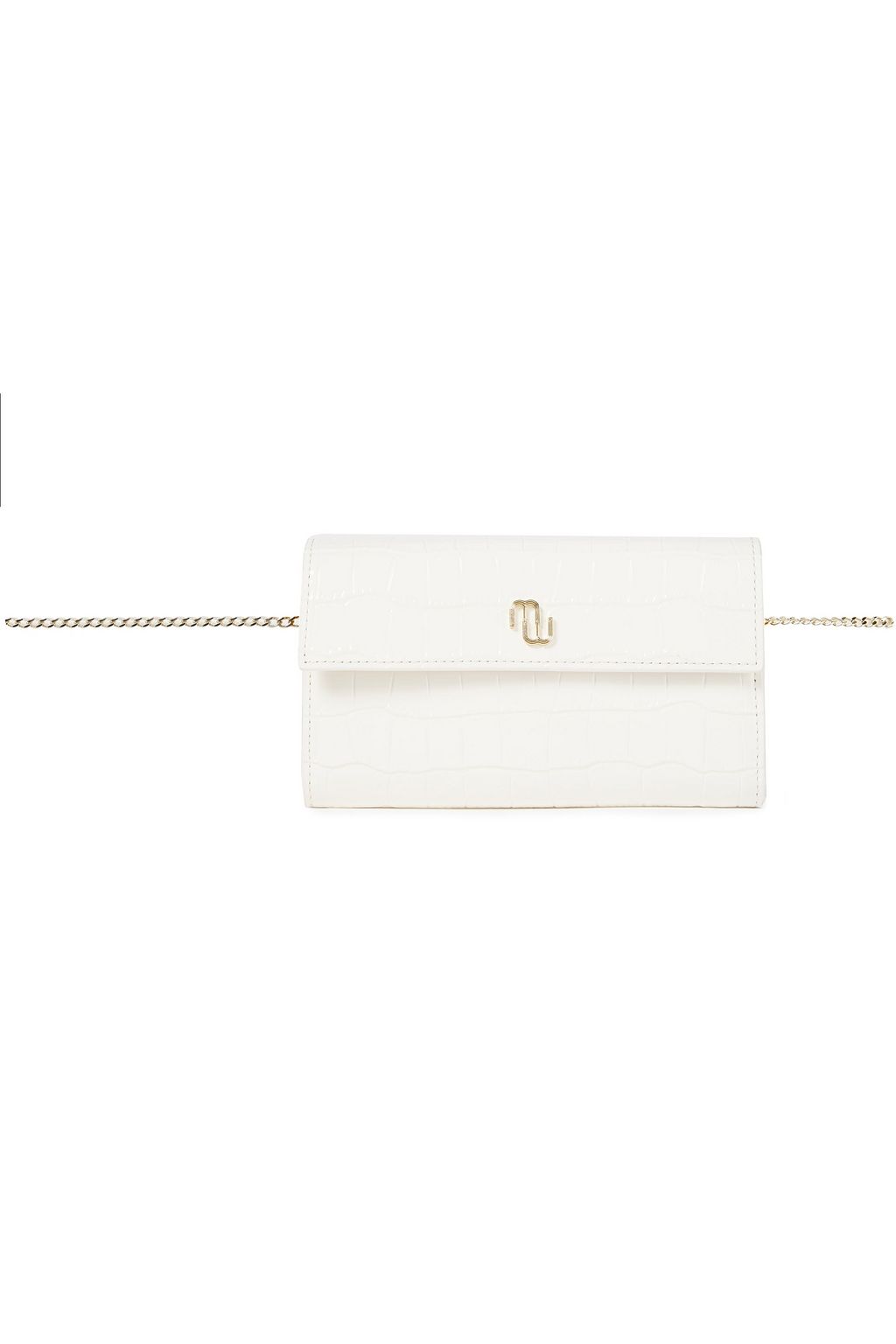 MAJE Croc-effect leather shoulder bag