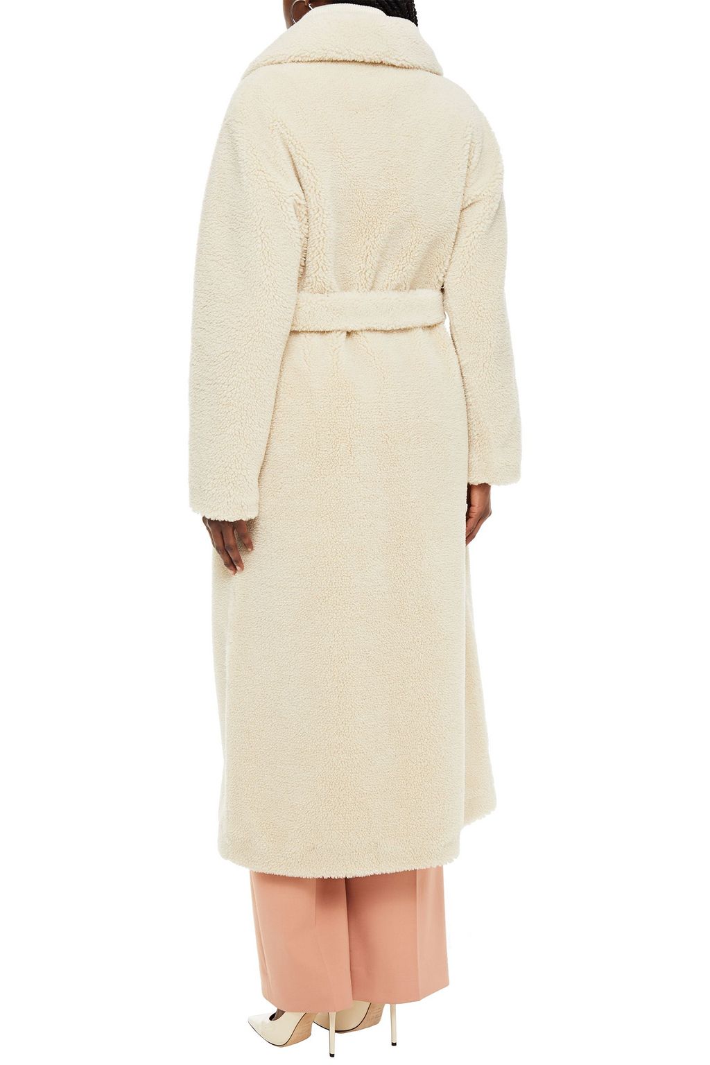 STAND STUDIO Faustine oversized double-breasted faux fur coat