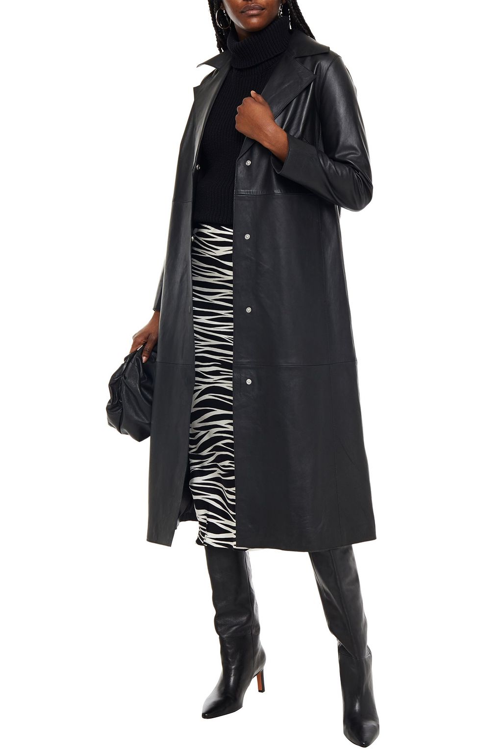 STAND STUDIO Melissa leather coat