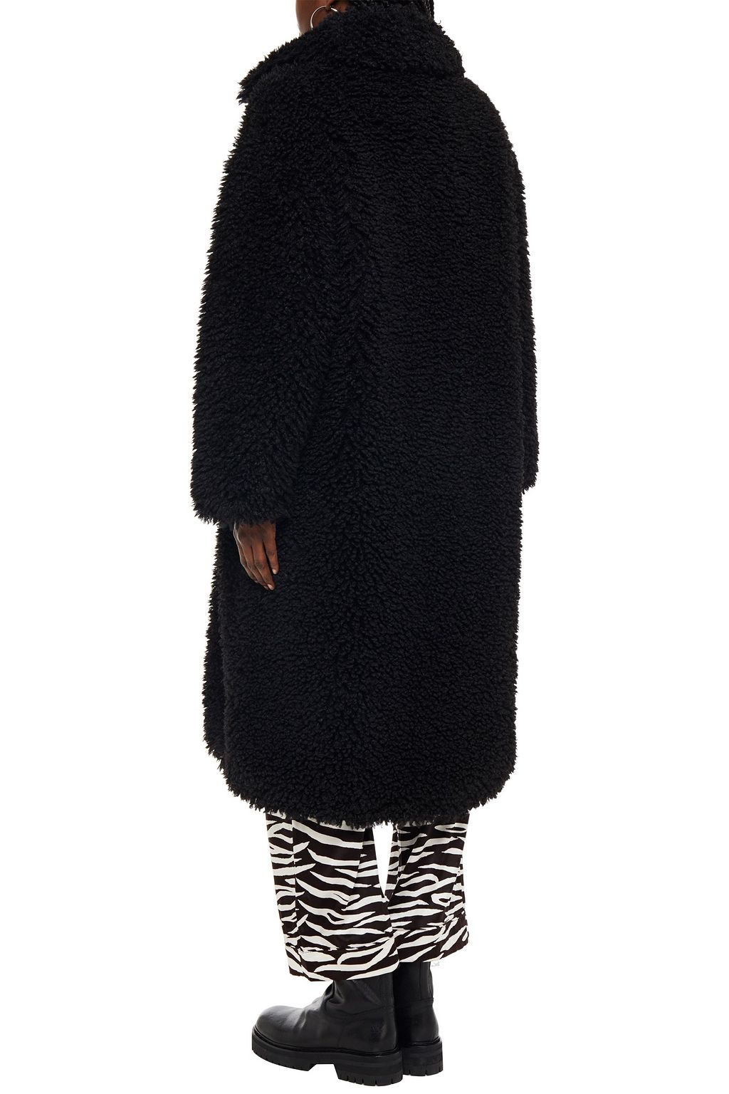 STAND STUDIO Leah oversized faux shearling coat