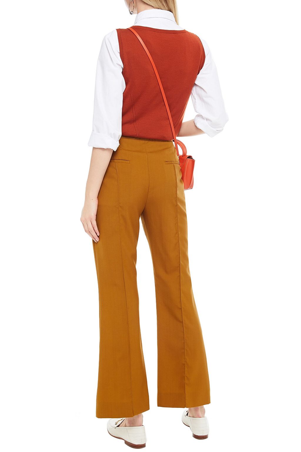 MARNI Wool flared pants
