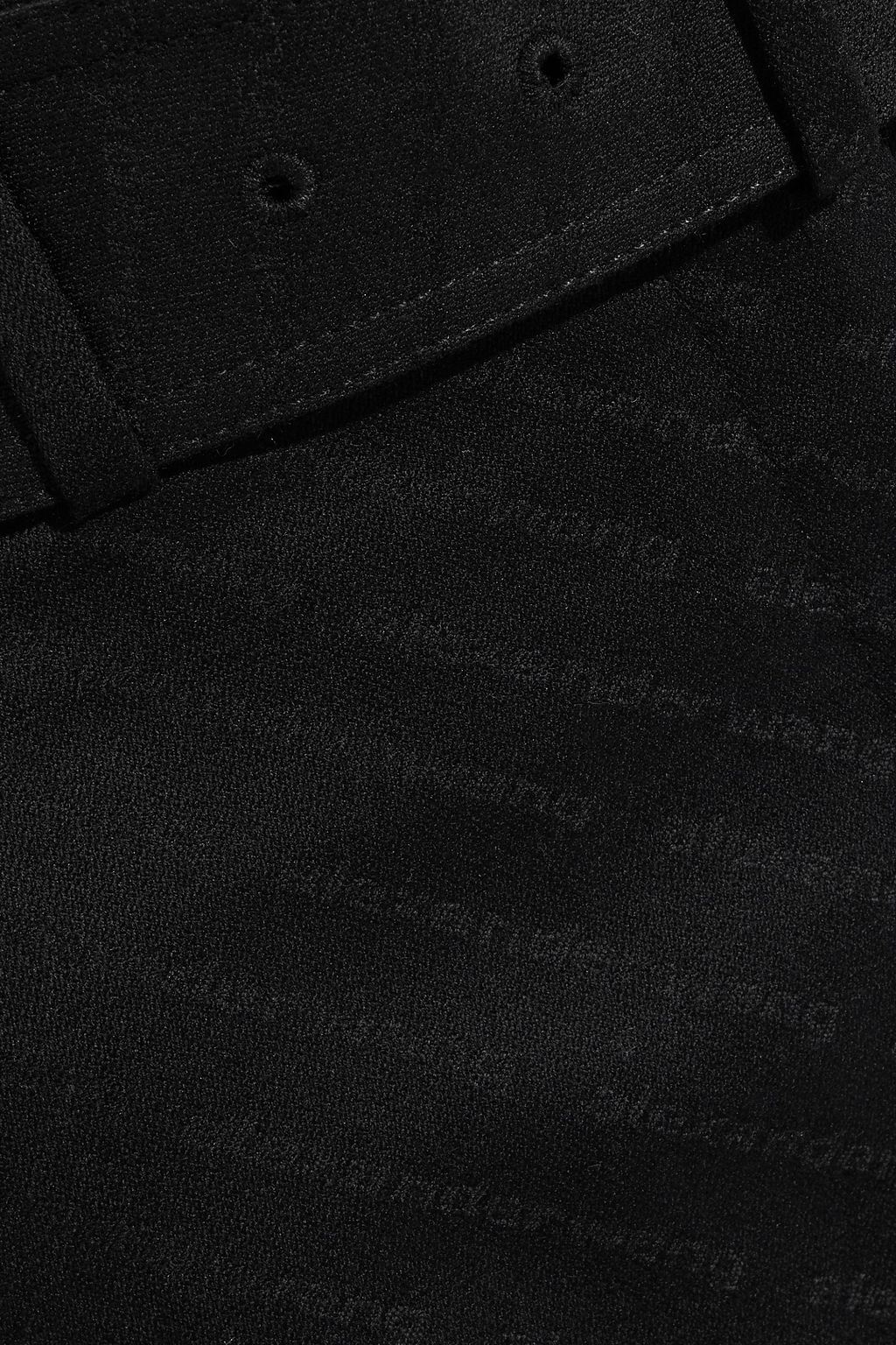 ALEXANDER WANG Belted wool-jacquard straight-leg pants