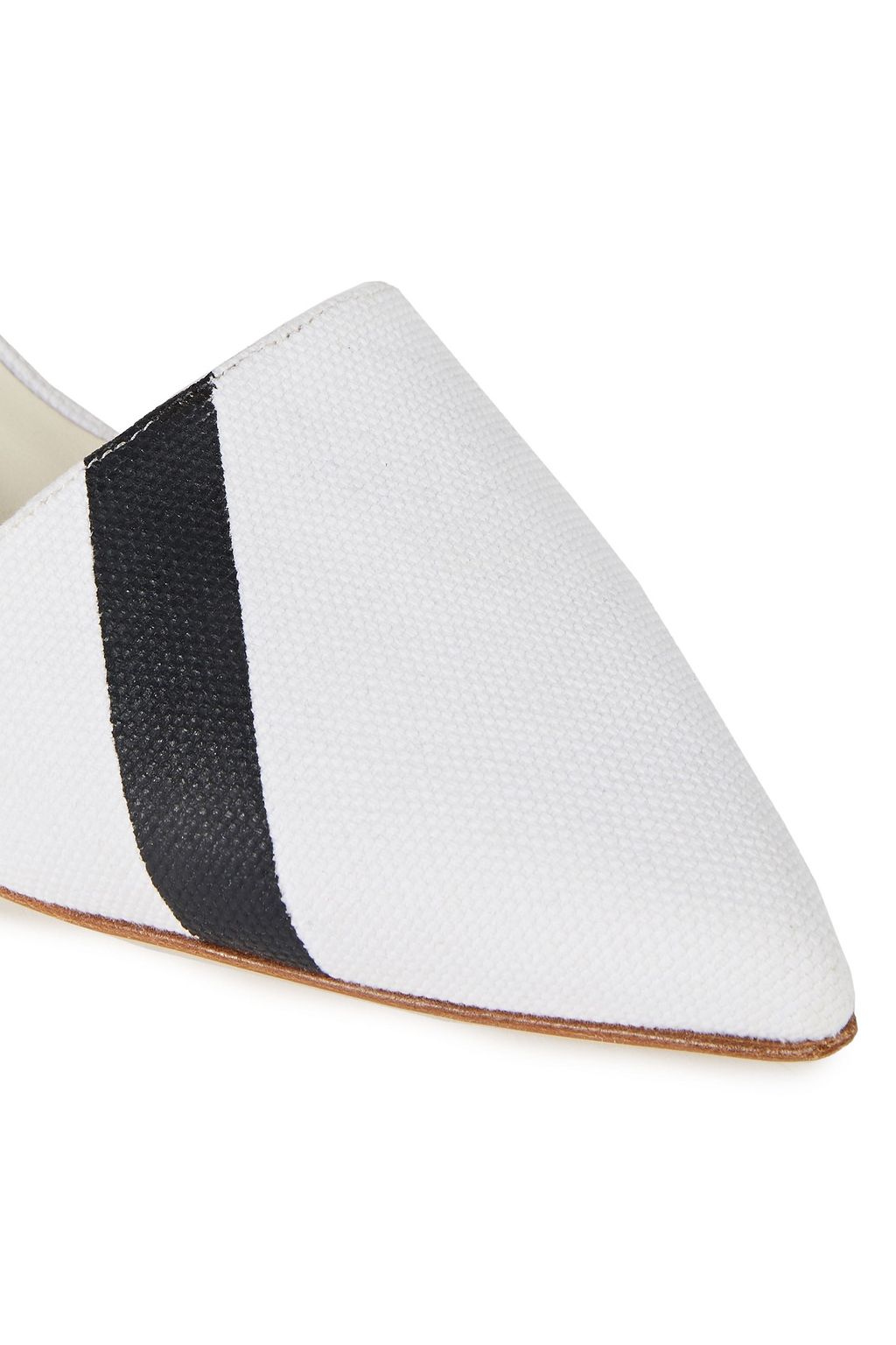 TIBI Canvas slingback pumps