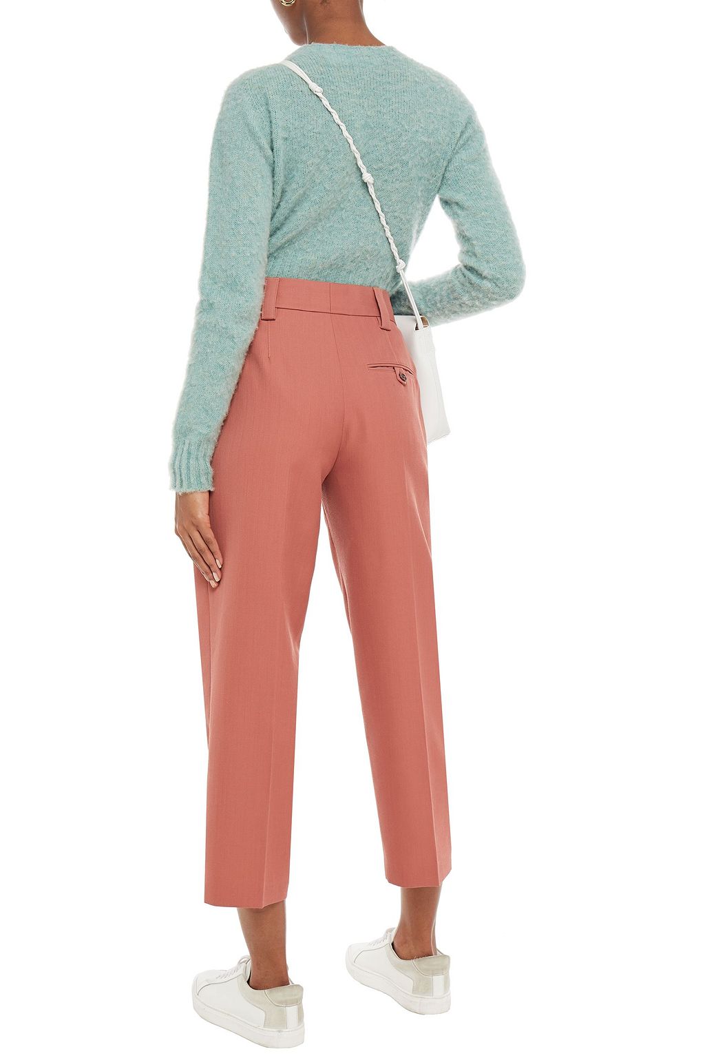 ACNE STUDIOS Cropped grain de poudre tapered pants