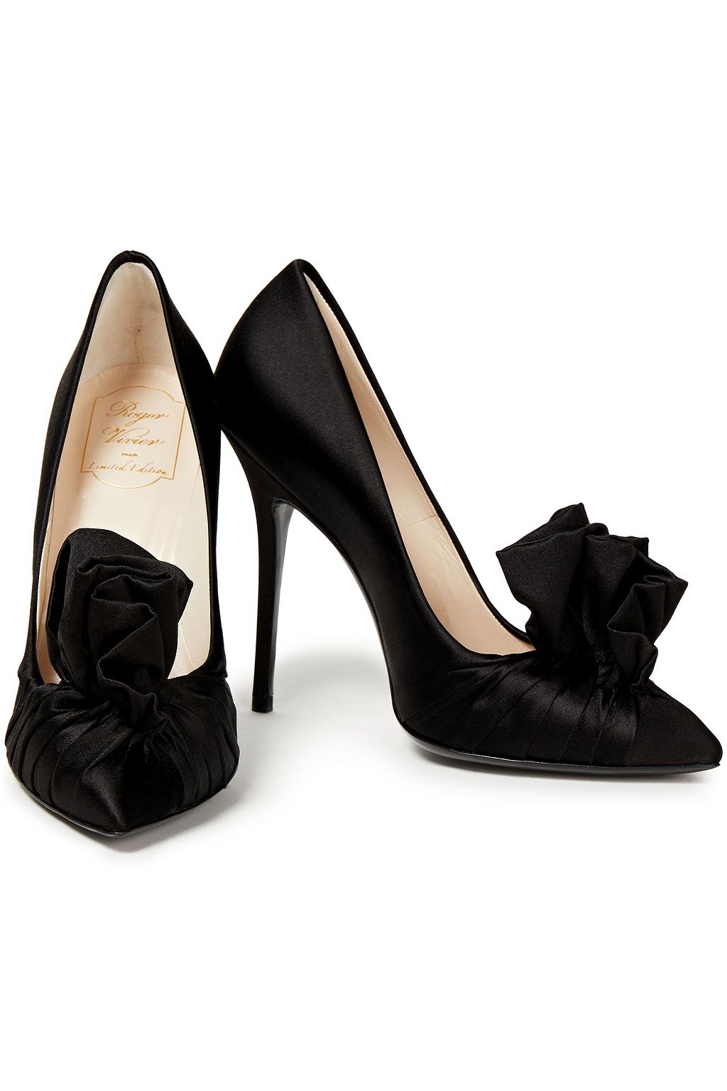ROGER VIVIER Ruffled satin pumps