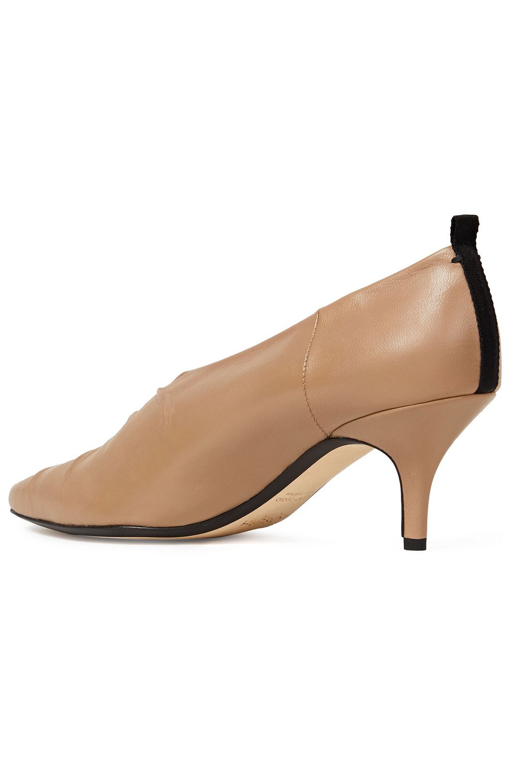 JOSEPH Ruched leather pumps