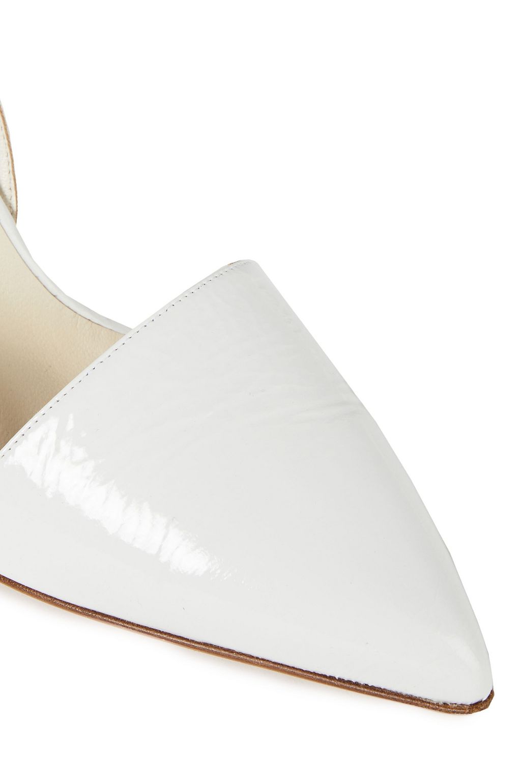 TIBI Crinkled patent-leather pumps