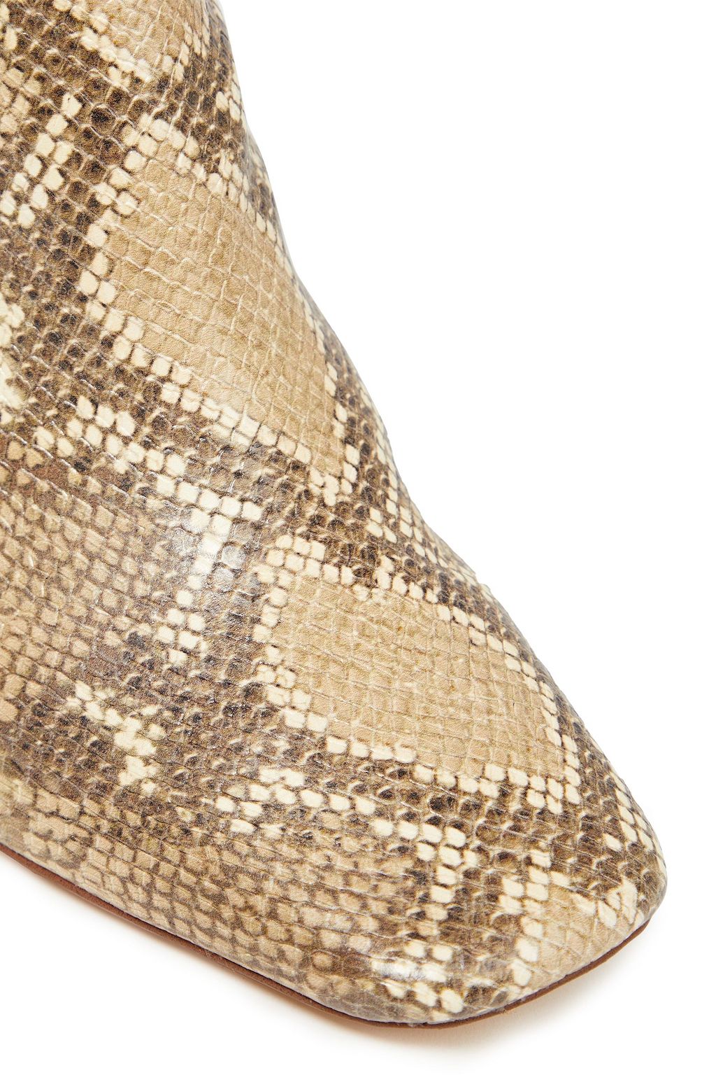 SAM EDELMAN Codie faux snake-effect leather ankle boots