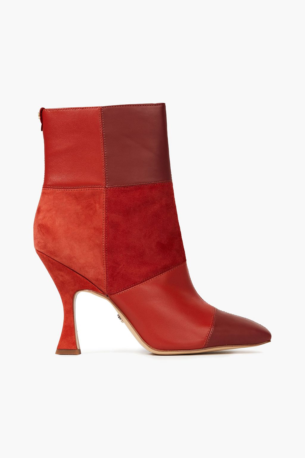 Brick Olina patchwork leather and suede ankle boots | Sale up to 70% ...