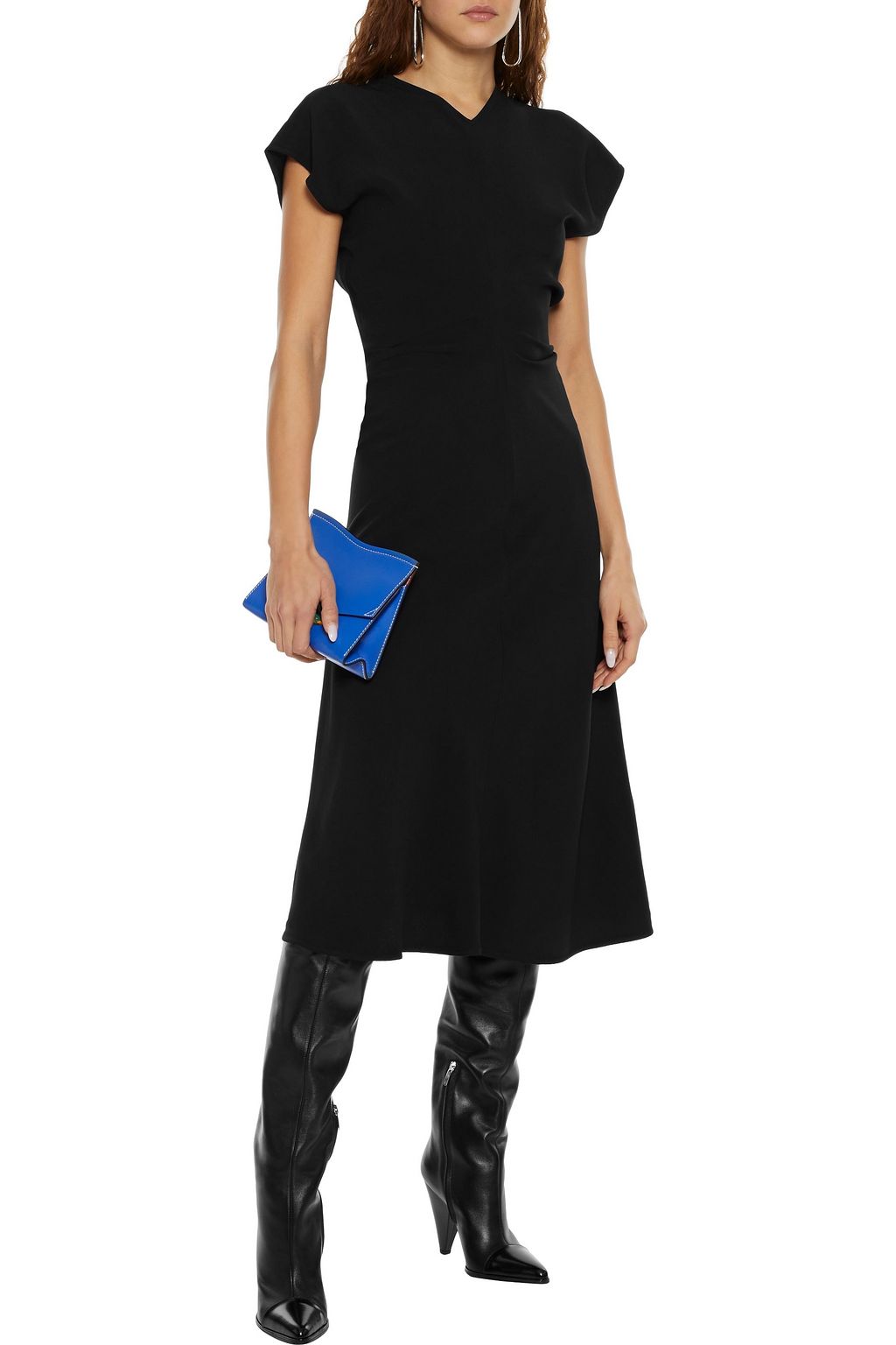 PROENZA SCHOULER Gerafftes Midikleid aus Crêpe
