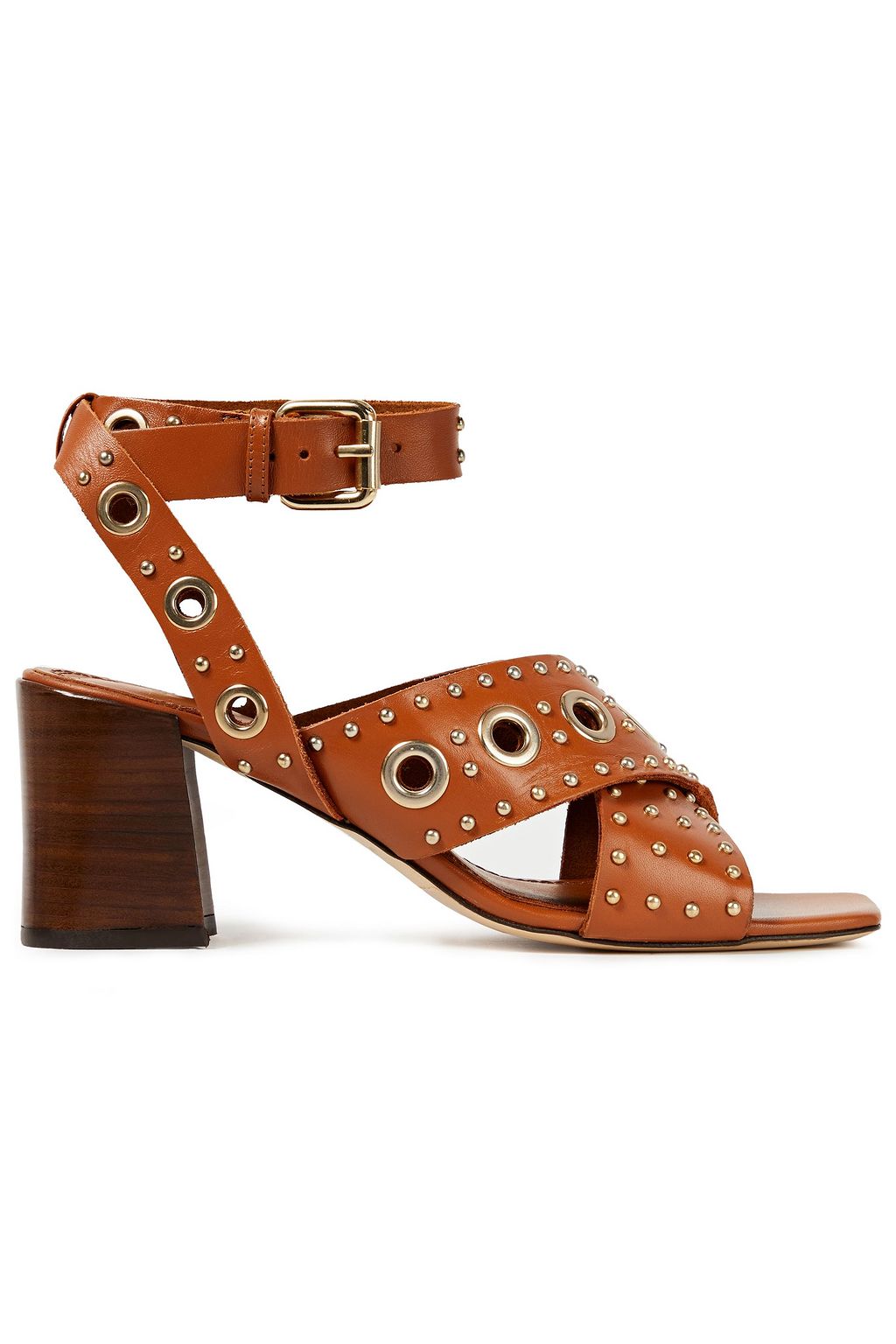 maje multi strap leather boots