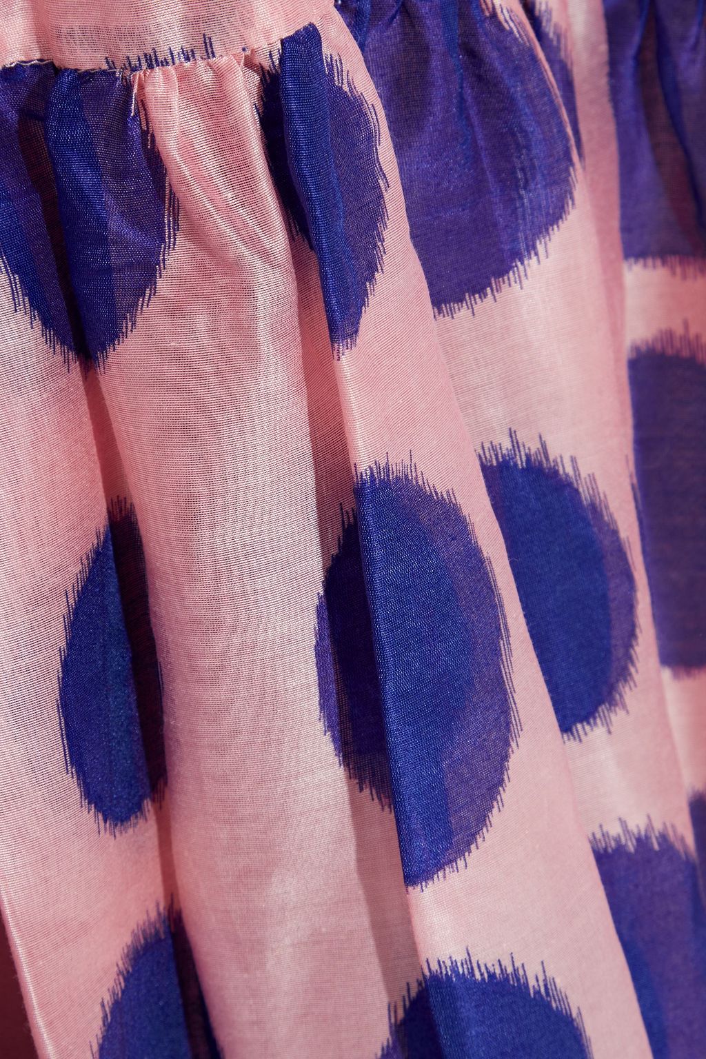 ULLA JOHNSON Fontaine tiered polka-dot cotton and silk-blend organza maxi dress