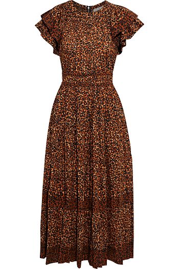 ulla johnson leopard dress