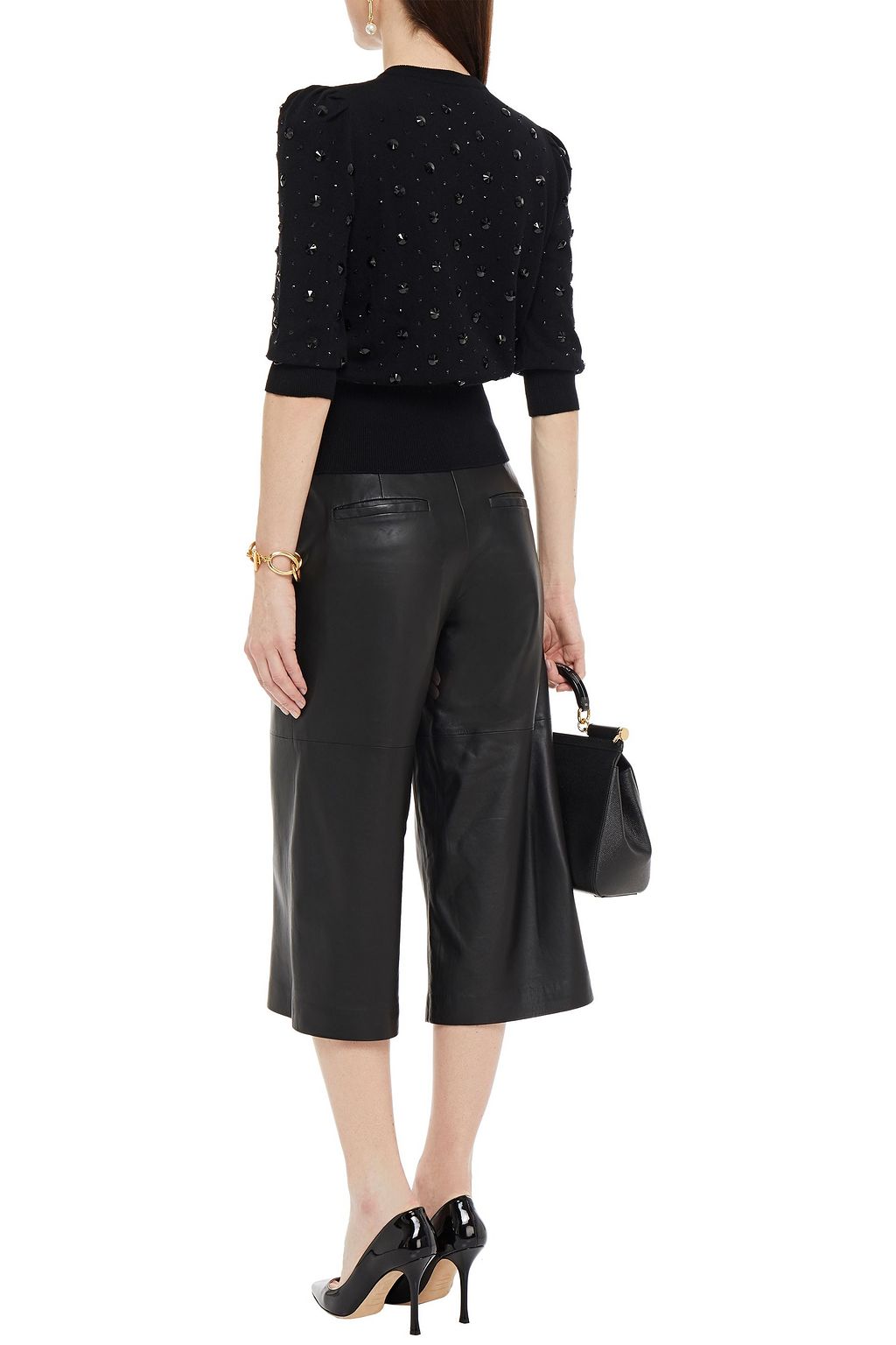 DOLCE&GABBANA Crystal-embellished cashmere cardigan
