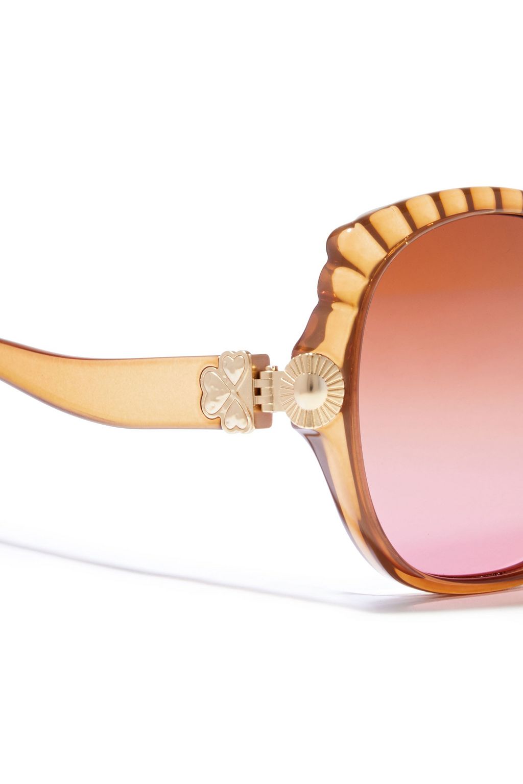 CHLOÉ Round-frame acetate sunglasses