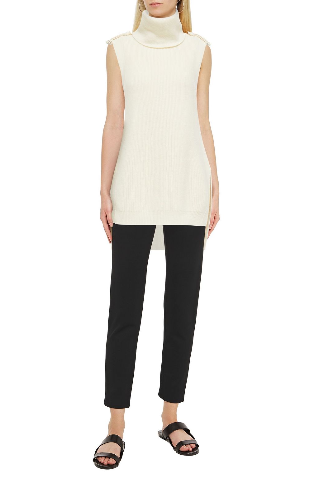 STELLA MCCARTNEY Ribbed wool turtleneck top