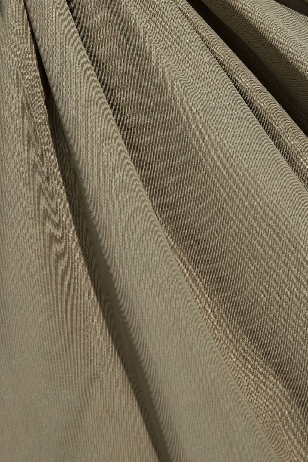 DEVEAUX Whitney gathered twill maxi dress