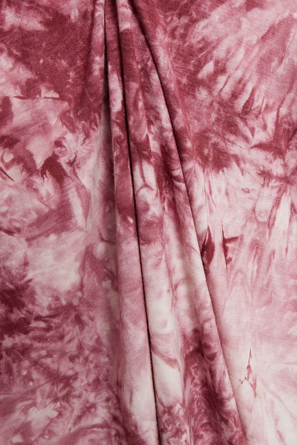 REFORMATION Cutout tie-dyed jersey mini dress