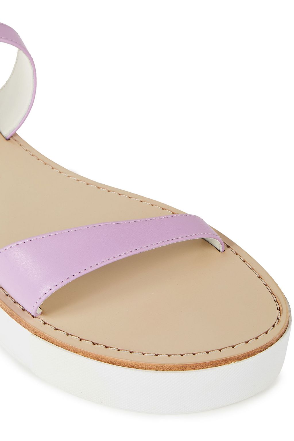 TIBI Leather platform sandals