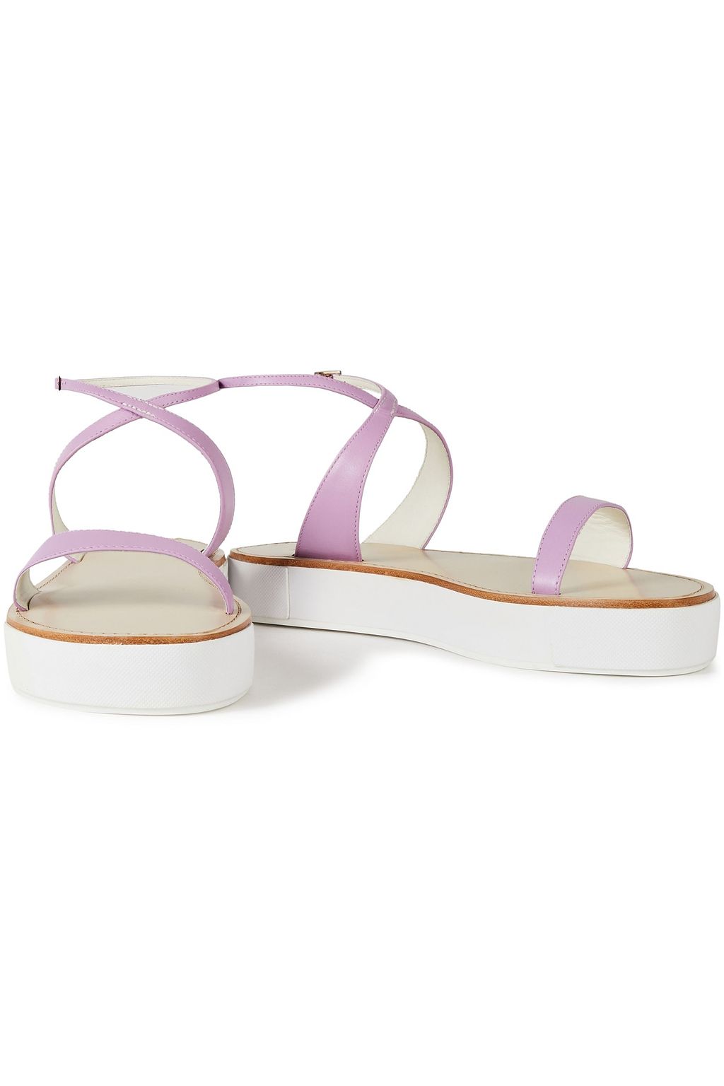 TIBI Leather platform sandals
