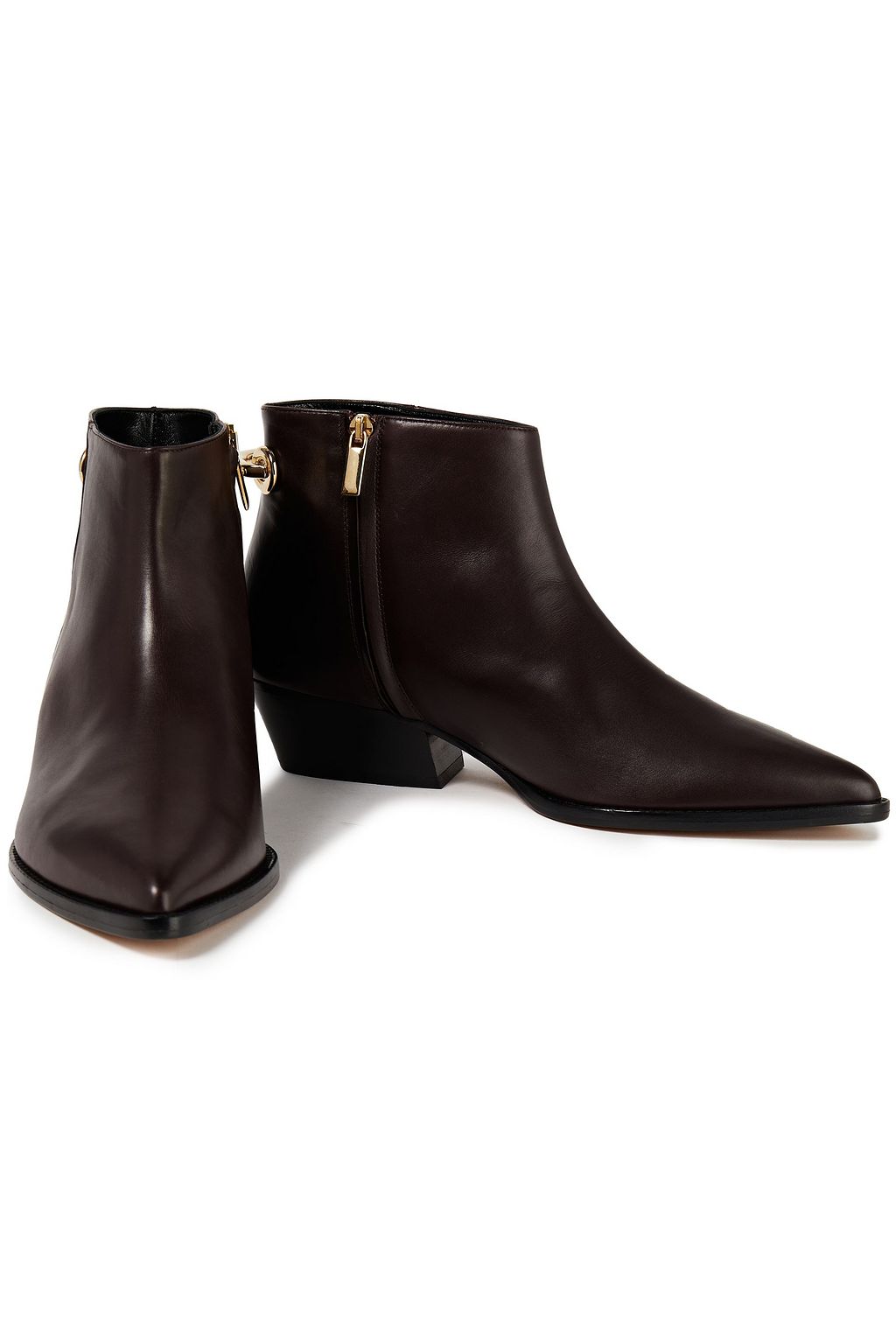 TIBI Appliquéd leather ankle boots