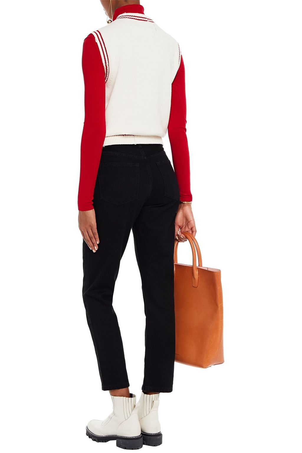 REFORMATION Halbhohe Cropped Karottenjeans
