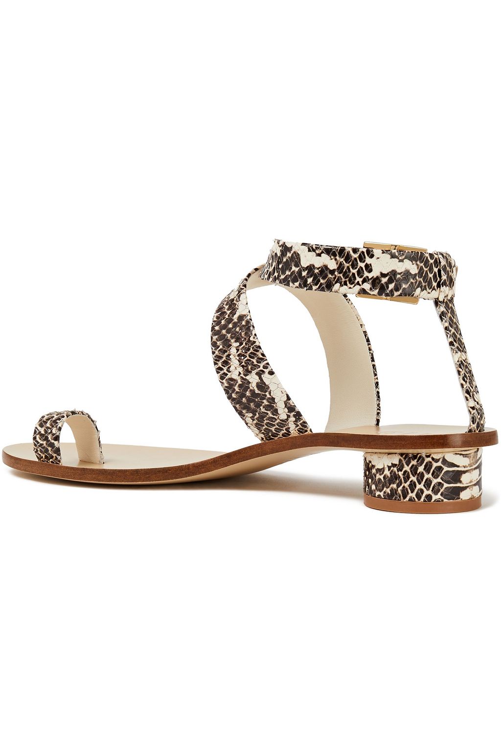 TIBI Snake-effect leather sandals