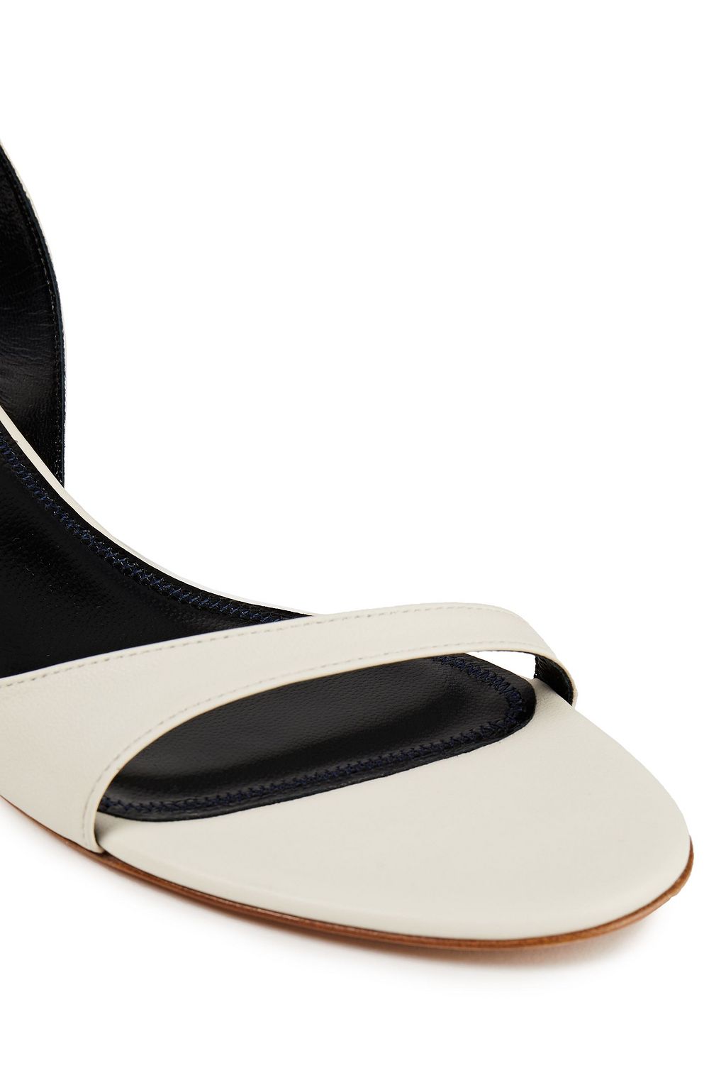 TIBI Chain-trimmed leather sandals