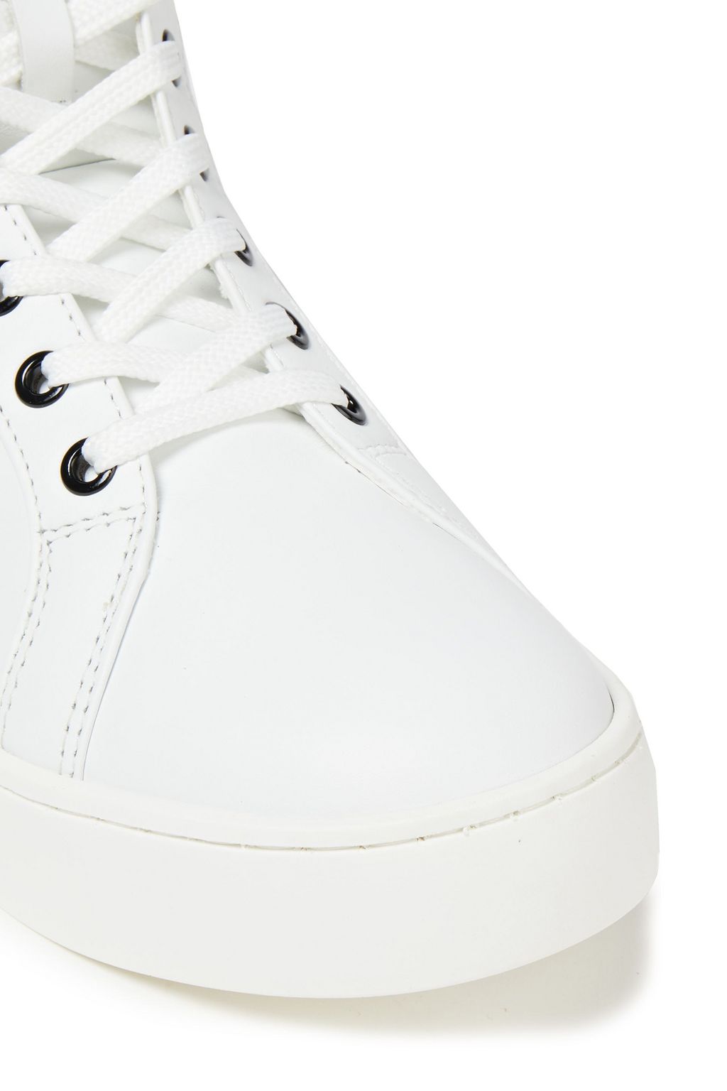 LOVE MOSCHINO Embellished leather sneakers