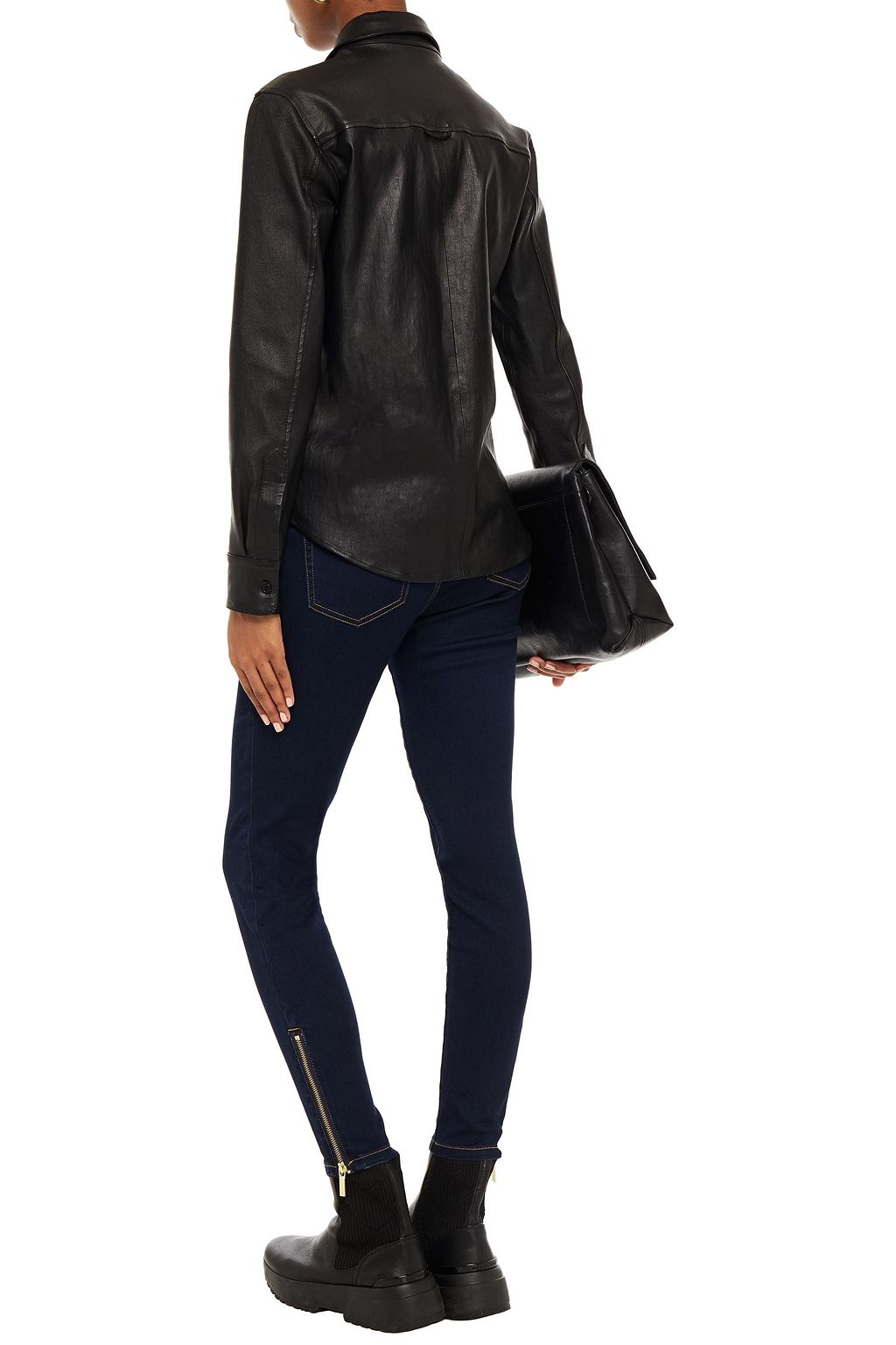 MICHAEL MICHAEL KORS Zip-detailed mid-rise skinny jeans