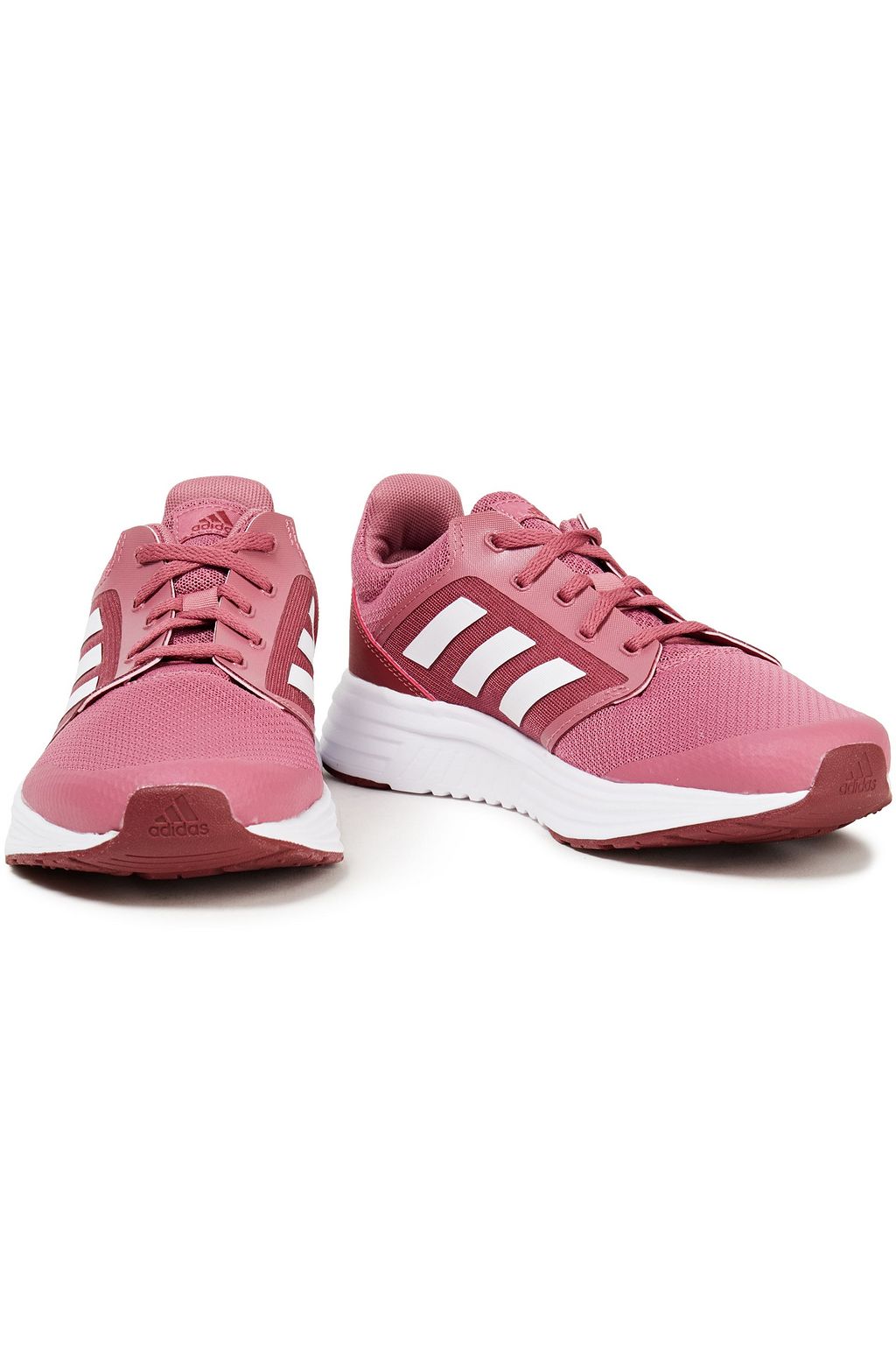ADIDAS Mesh and faux leather sneakers