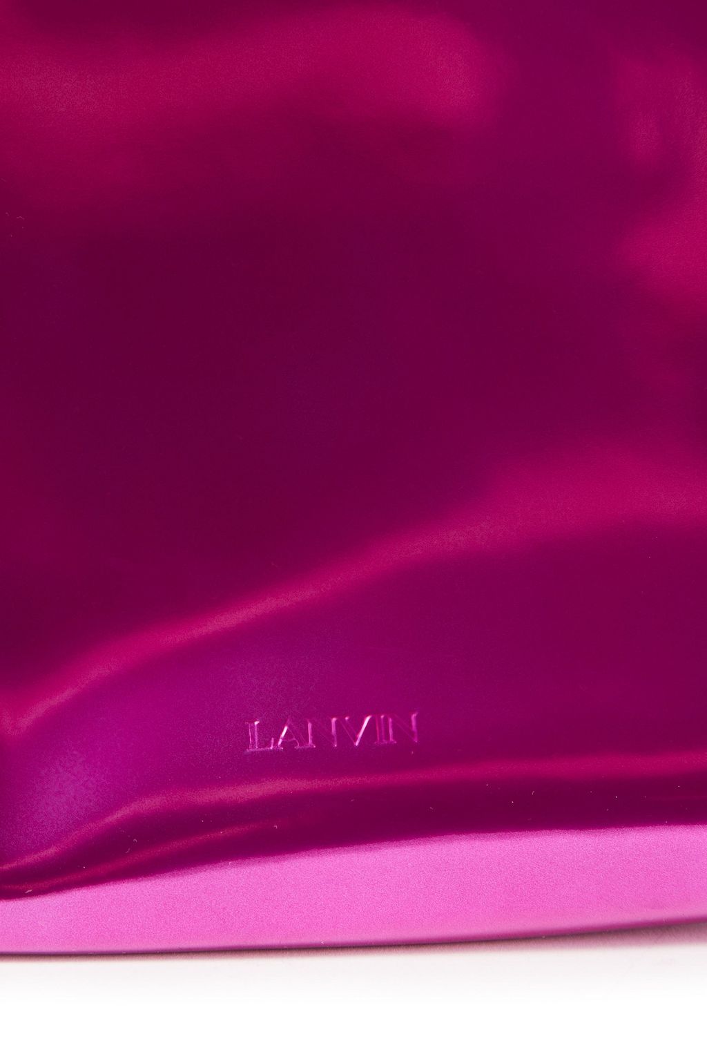 LANVIN Metallic patent-leather pouch