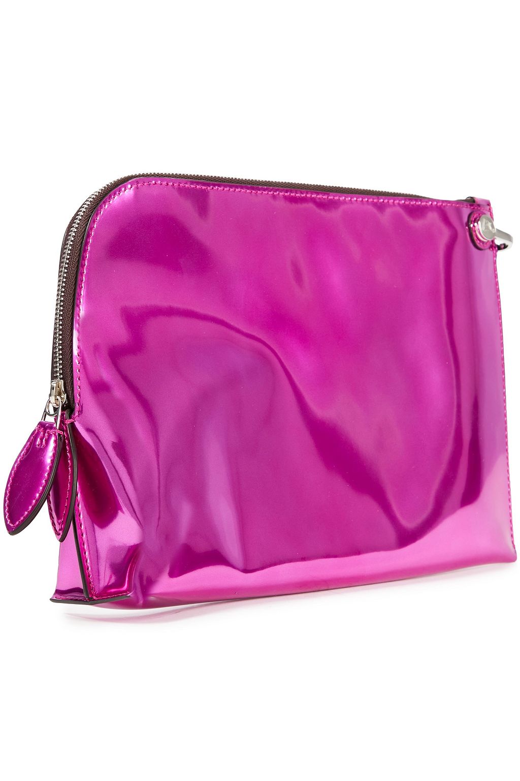 LANVIN Metallic patent-leather pouch