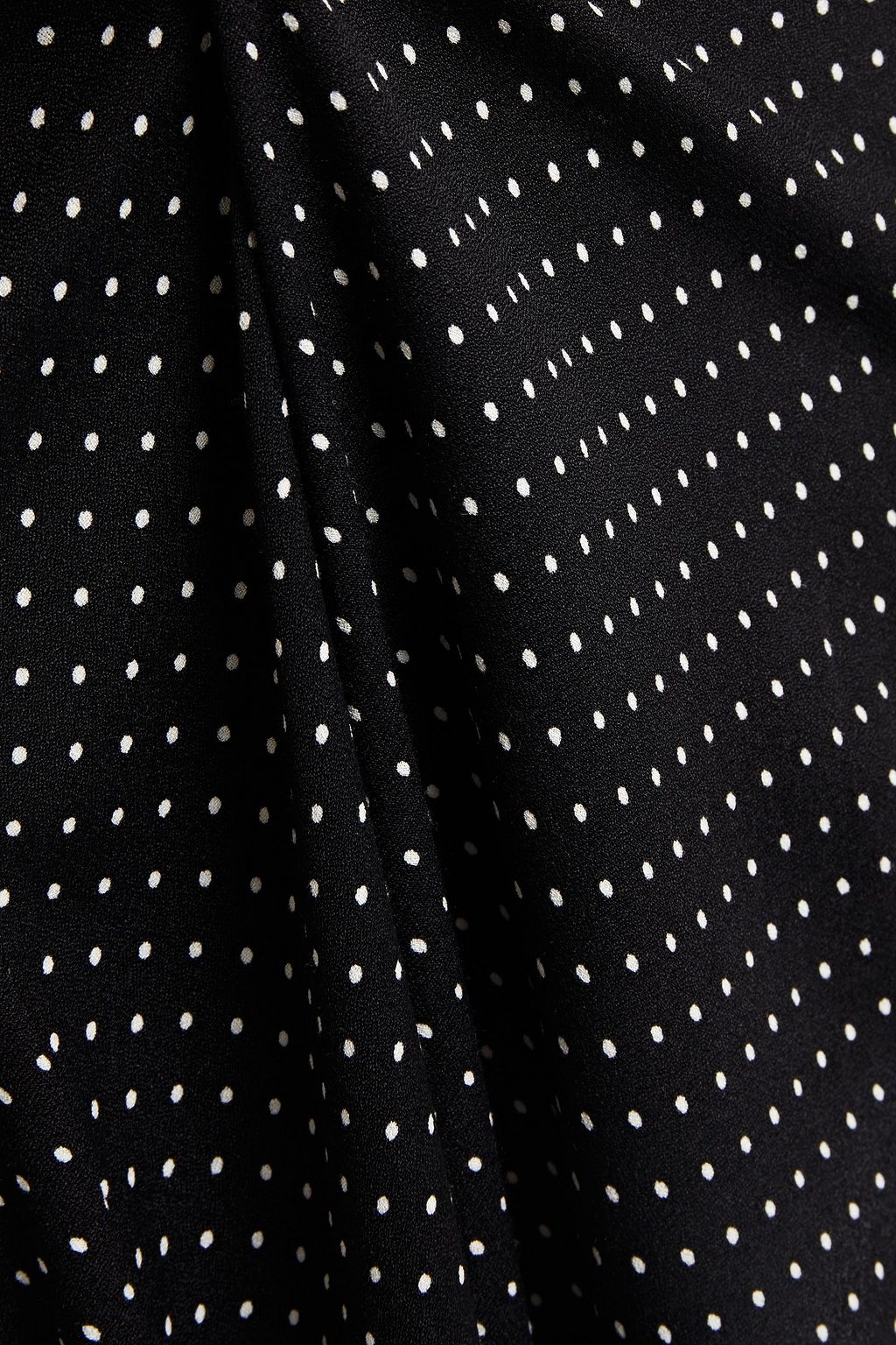 REFORMATION Polka-dot crepe midi skirt