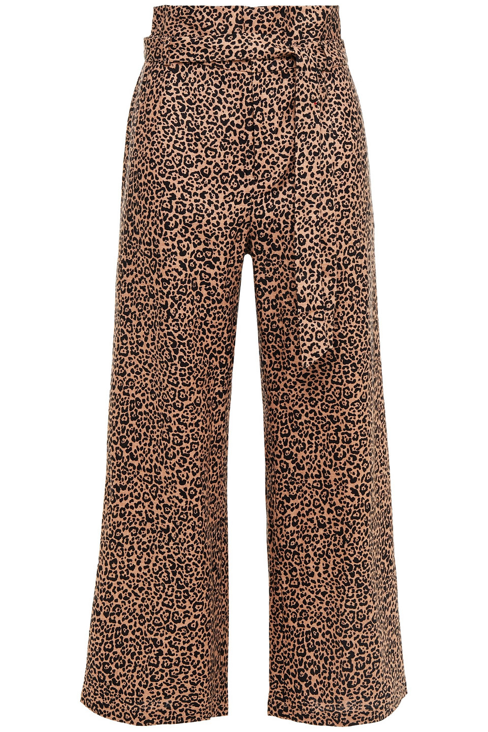 Reformation Woman Belted Leopard-print 