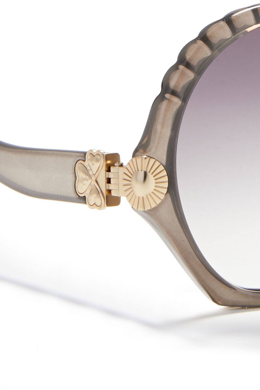 CHLOÉ Round-frame acetate sunglasses