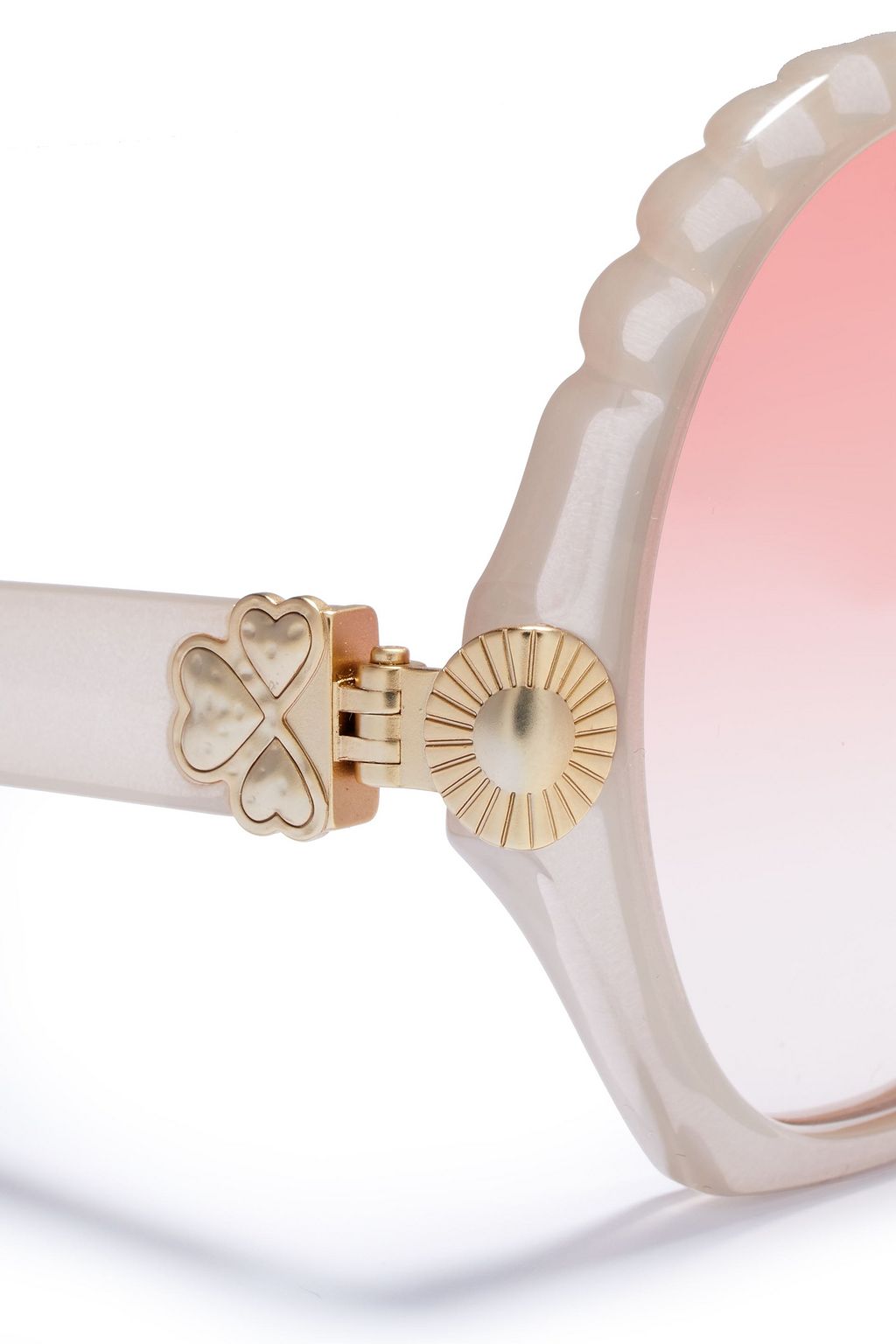 CHLOÉ Round-frame acetate sunglasses