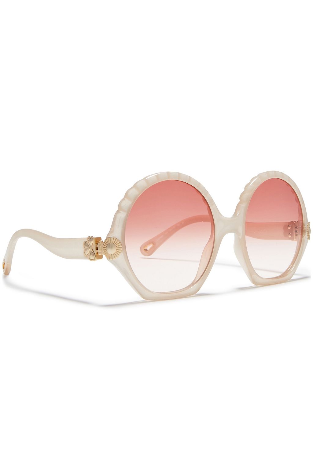 CHLOÉ Round-frame acetate sunglasses
