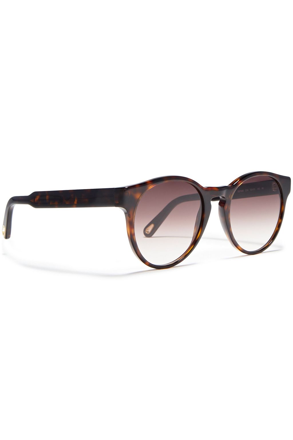 CHLOÉ Round-frame tortoiseshell acetate sunglasses