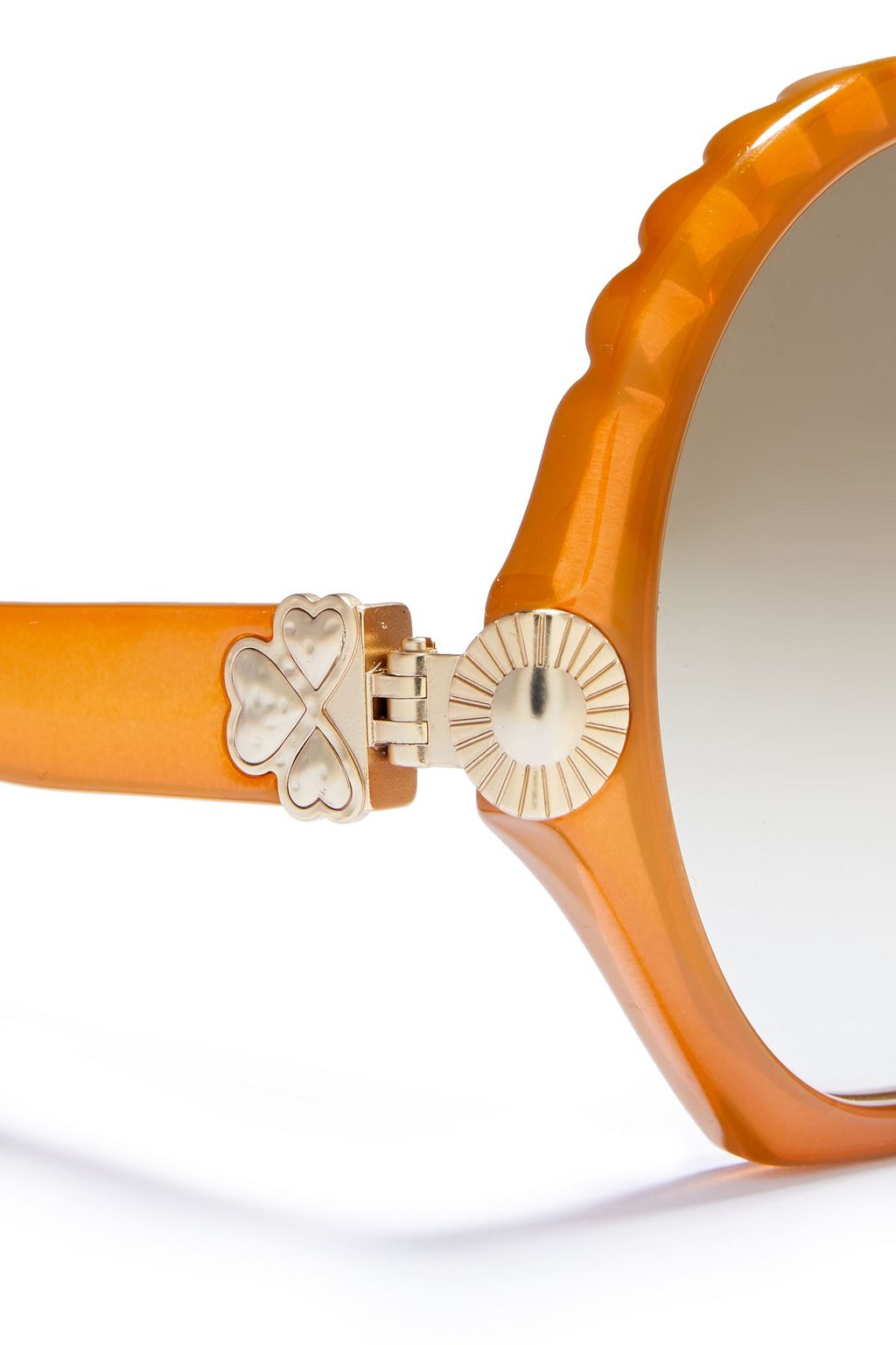 CHLOÉ Round-frame acetate sunglasses