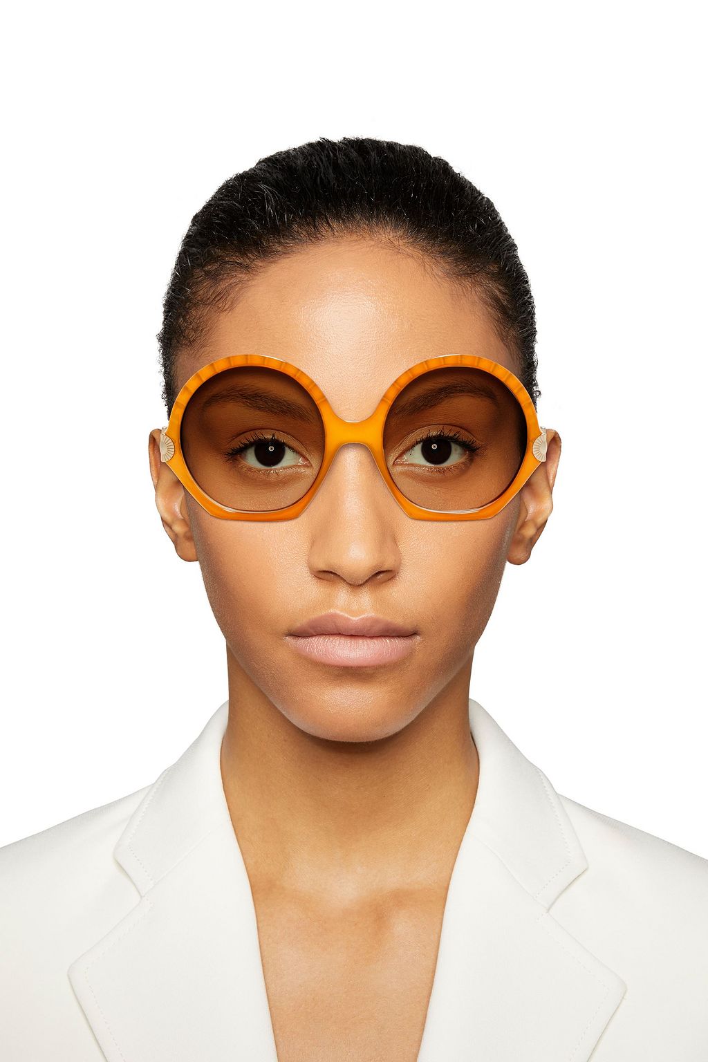 CHLOÉ Round-frame acetate sunglasses