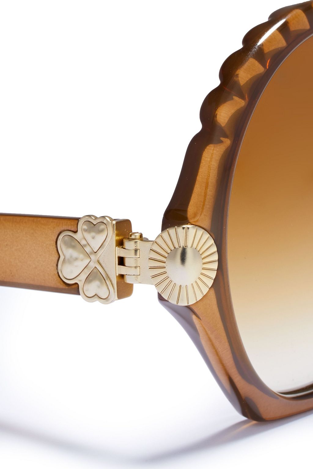 CHLOÉ Round-frame acetate sunglasses